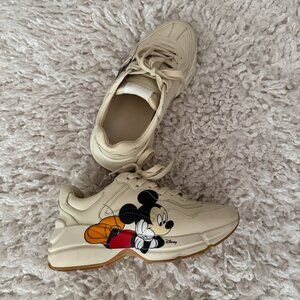 Gucci Mickey Mouse Disney Sneakers Rython Size 35.5